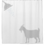 Pygmy Goat Shadow Silhouette Shadow Buddies Shower Curtain at Zazzle