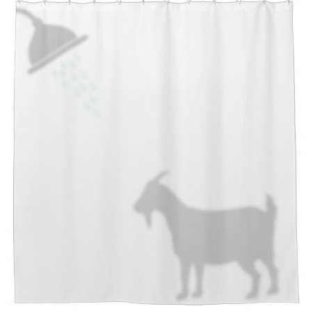 Pygmy Goat Shadow Silhouette Shadow Buddies Shower Curtain