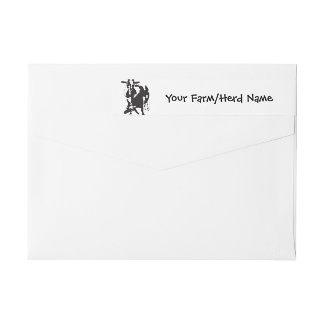 Pygmy Goat Your Farm Name Wrap Around Label (Back)
