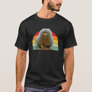 Pygmy Marmoset Monkey Vintage Men Women Kids T-Shirt