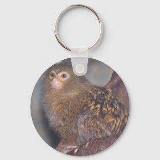 Pygmy Marmoset Portrait Keychain