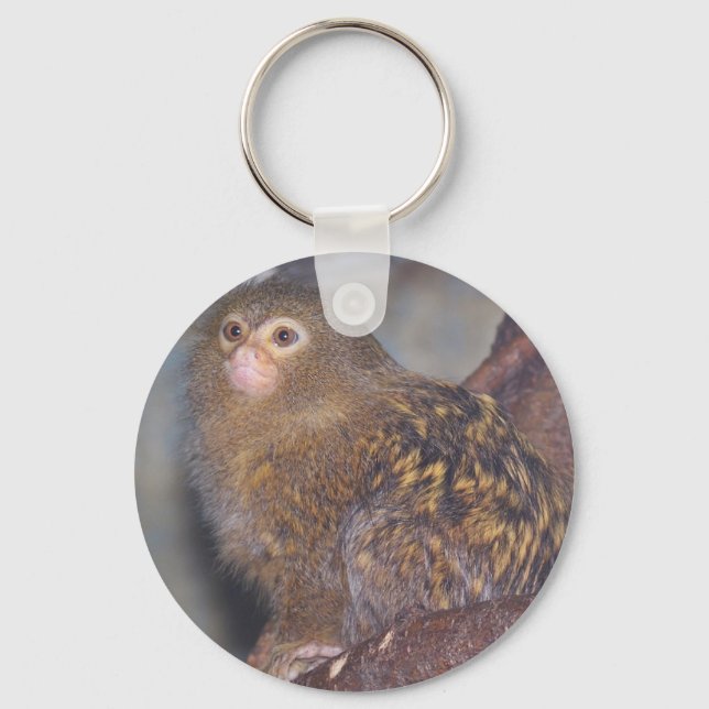 Pygmy Marmoset Portrait Keychain (Front)