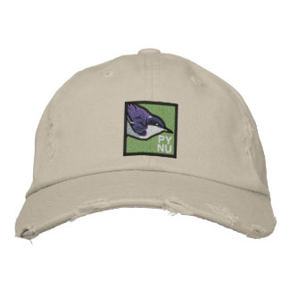 Pygmy Nuthatch Embroidered Hat 2