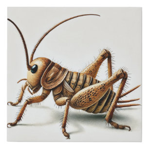 Pygmy Sand Cricket 290924IREF202 - Watercolor Faux Canvas Print