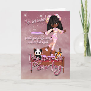Pyjama Party Invitation Card