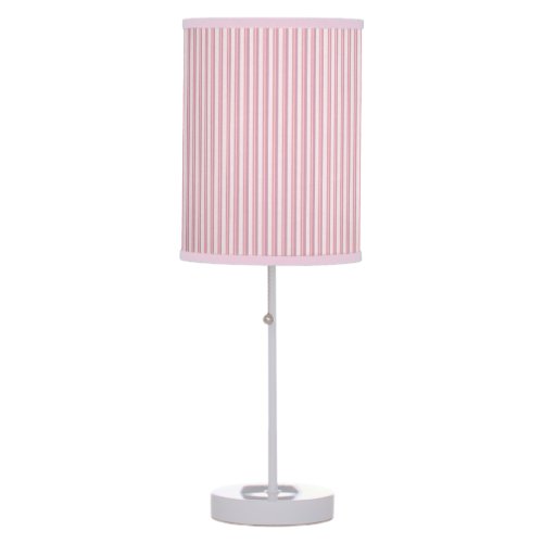 Pyjama_pink stripes on pink background table lamp