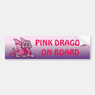 Pynky the dragon bumper sticker