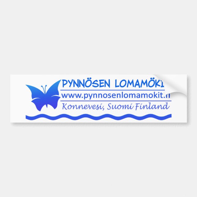 Pynnösen Lomamökit bumpersticker Bumper Sticker (Front)