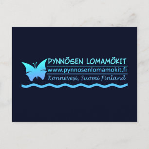 Pynnösen Lomamökit postcard - customize