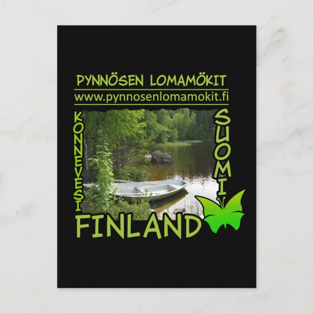 Pynnösen Lomamökit postcard - customize (Front)