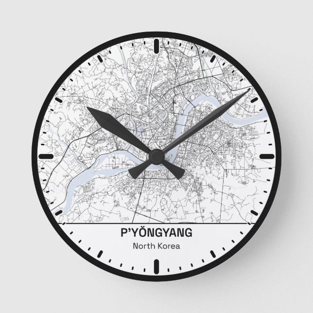 Pyongyang Clock City Line Art (Front)