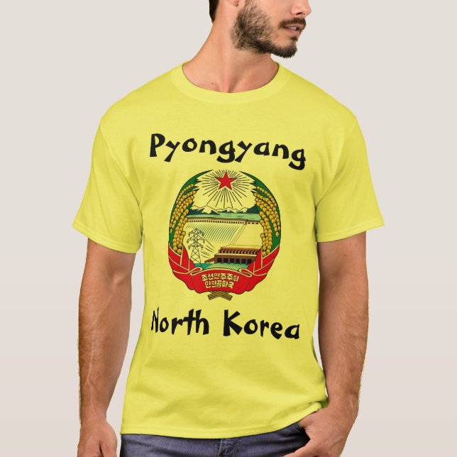 Pyongyang, North Korea (DPRK) 조선민주주의인민공화국 T-Shirt (Front)