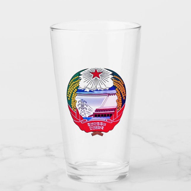 Pyongyang, North Korea (DPRK) Hermit Kingdom Glass (Front)
