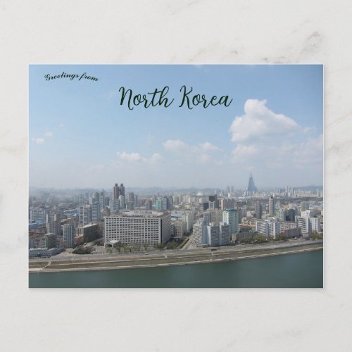Pyongyang Western View North Korea Postcard