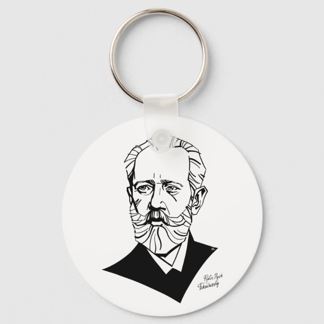 Pyotr Tchaikovsky Keychain (Front)