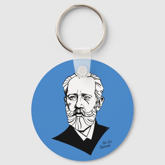 Pyotr Tchaikovsky Keychain (Front)