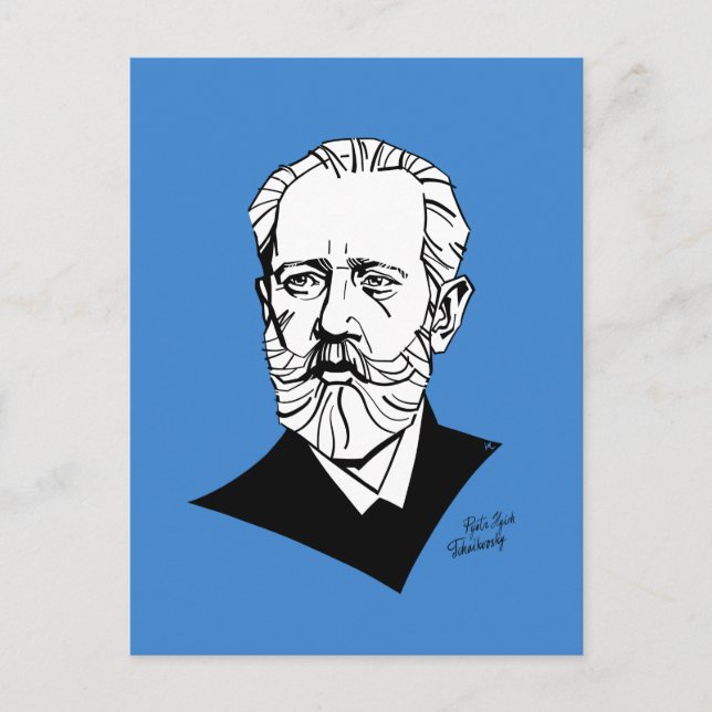 Pyotr Tchaikovsky Postcard (Front)