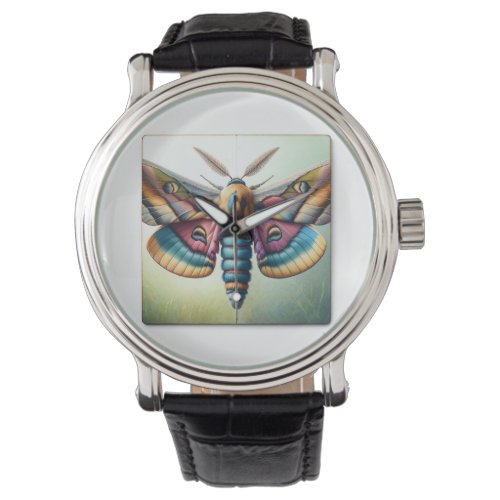 Pyralid Moth Top View 050624IREF107 _ Watercolor Watch