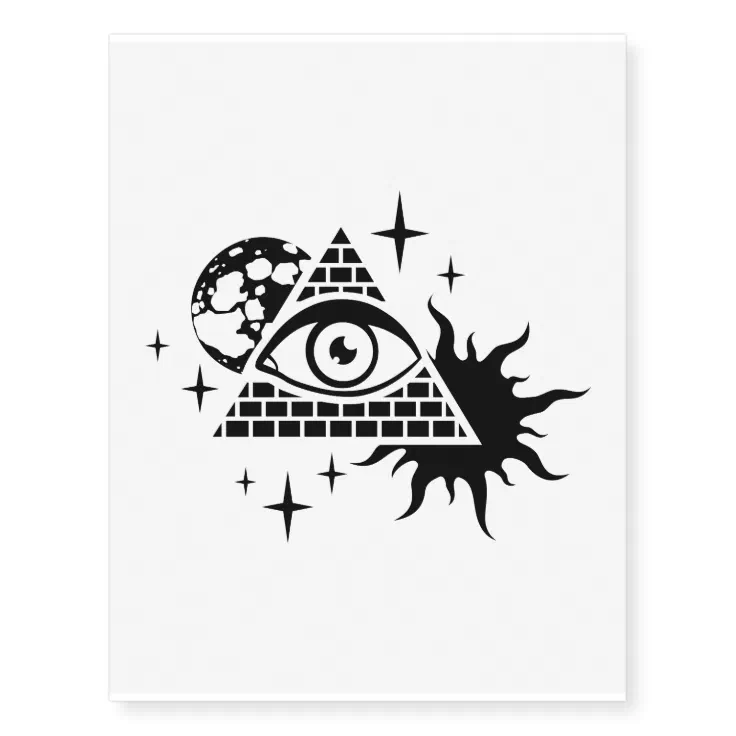pyramid and the eye temporary tattoos | Zazzle pyramid and the eye temporary tattoos | Zazzle