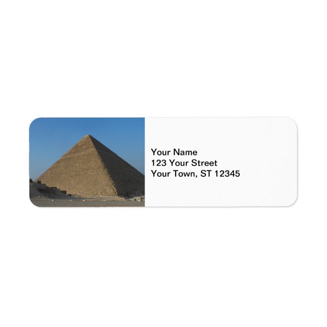 Pyramid at Giza, Egypt Label (Front)