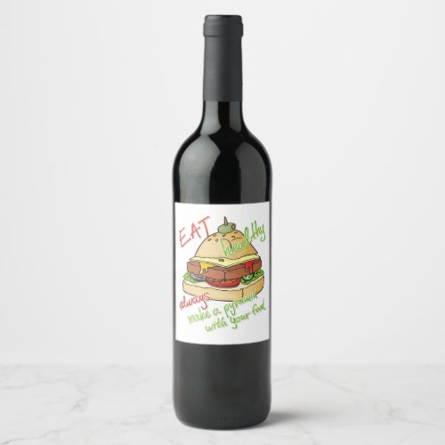 Pyramid Burger Wine Label