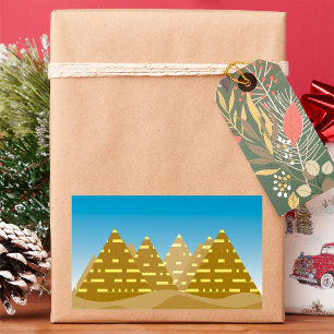 Pyramid City Rectangular Sticker