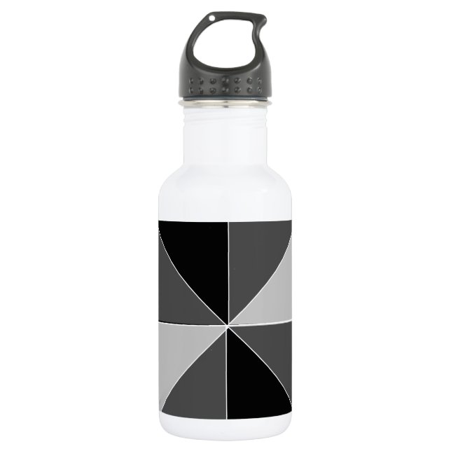 Pyramid Design Stainless Steel Water Bottle (Front)