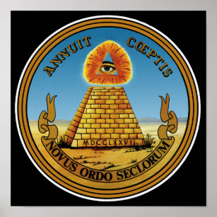 Pyramid & Eye - All Seeing Eye - Great Seal Poster