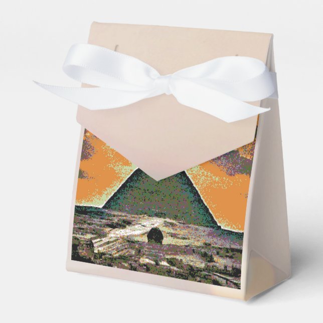 Pyramid Gift Bag Favor Boxes (Front Side)