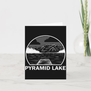 Pyramid lake nevada funny fishing camping summer card