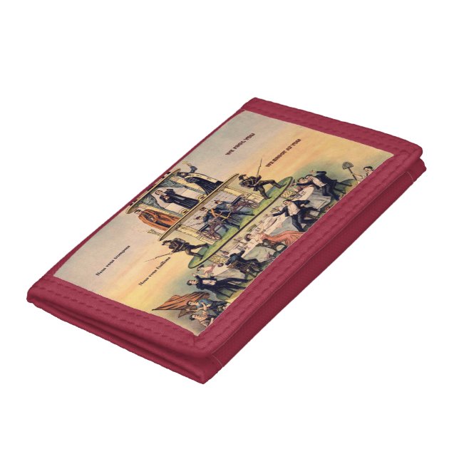 Pyramid Of Capitalist System Trifold Wallet (Bottom)