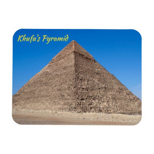 Pyramid of Cheops _ Cairo Egypt Magnet