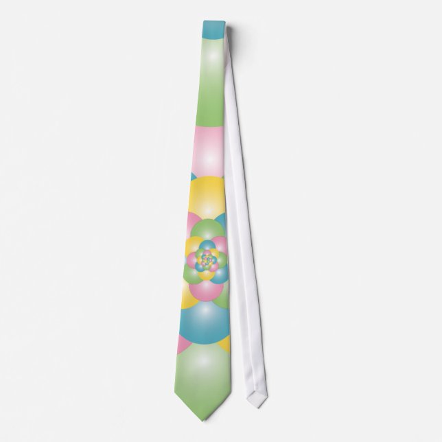 Pyramid of colorful balloons tie (Front)