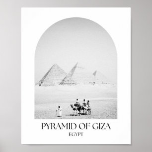 Pyramid of Giza Egypt Arch Photo Print