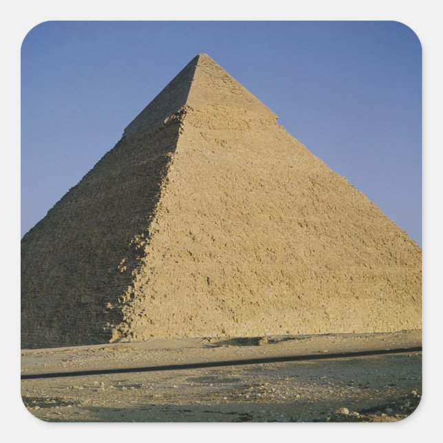 Pyramid of Khafre  c.2589-30 BC Square Sticker (Front)