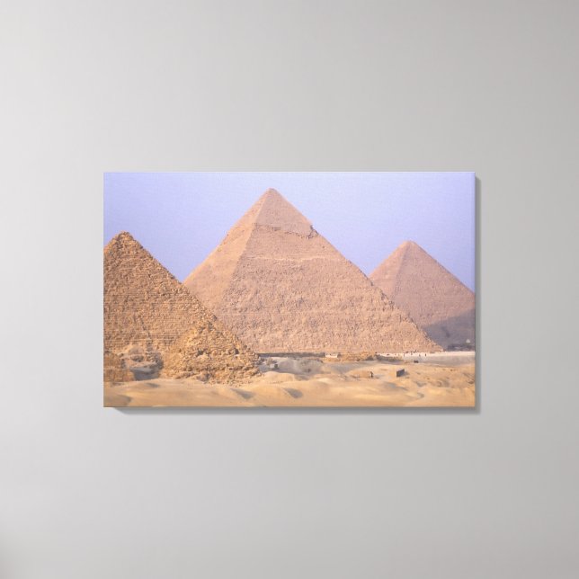 Pyramid of Menkaure Mycerinus), Pyramid of Canvas Print (Front)