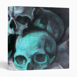 Pyramid of Skulls After Cezanne 3 Ring Binder