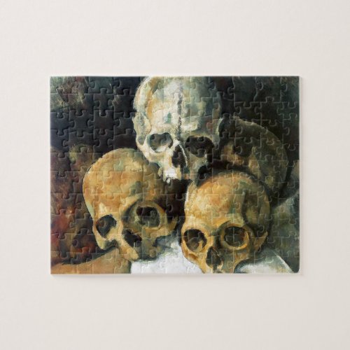 Pyramid of Skulls Paul Cezanne Painting Art Jigsaw Puzzle