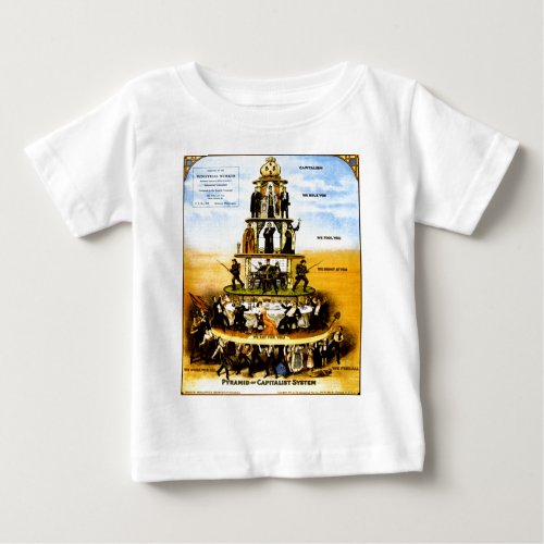 Pyramid Of The Capitalist System Anti_Capitalism Baby T_Shirt