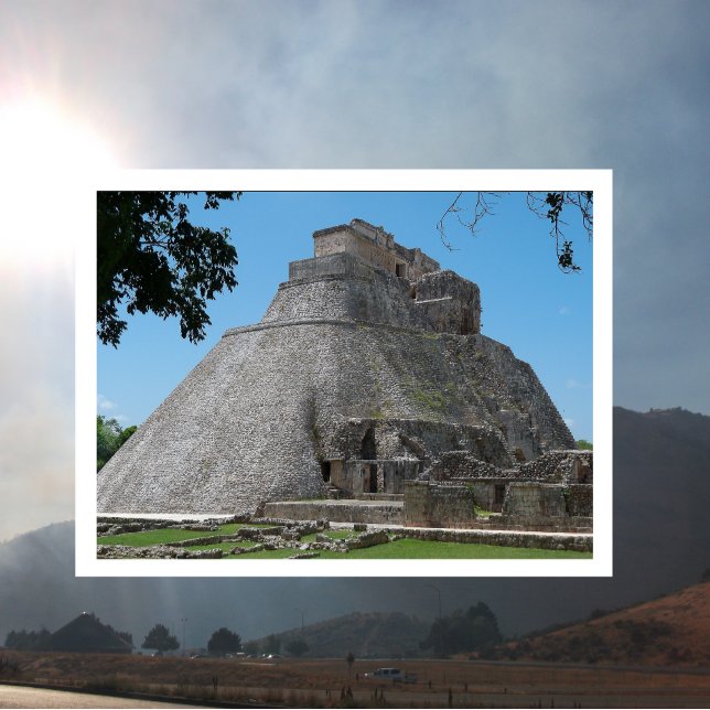 Pyramid of the Magician, Uxmal, Yucatan, Mexico Postcard (Creator Uploaded)