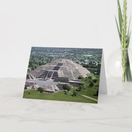 Pyramid of the Moon Teotihuacan Mexico Card