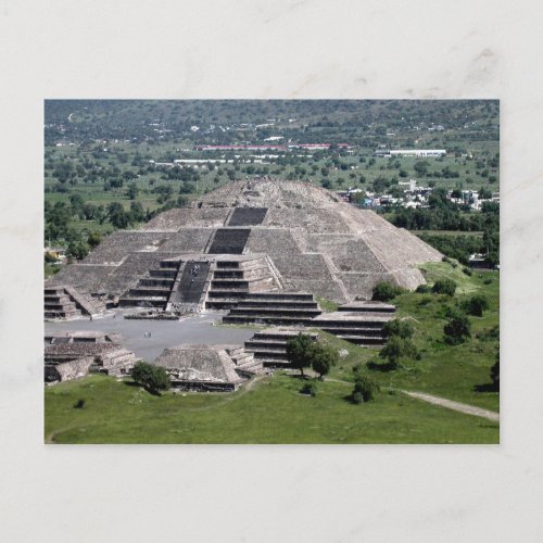 Pyramid of the Moon Teotihuacan Mexico Postcard