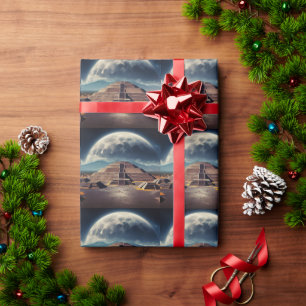 Pyramid of the Moon, Teotihuacan, Mexico Travel Wrapping Paper