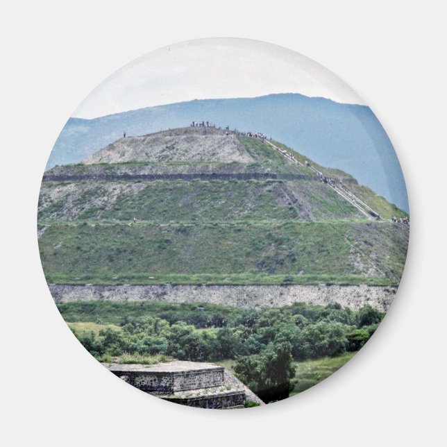 Pyramid Of The Sun At Teotihuacan Ruins, Near Mexi Magnet (Front)