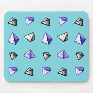 Pyramid Pattern Geometric Geek Math Lover Mouse Pad
