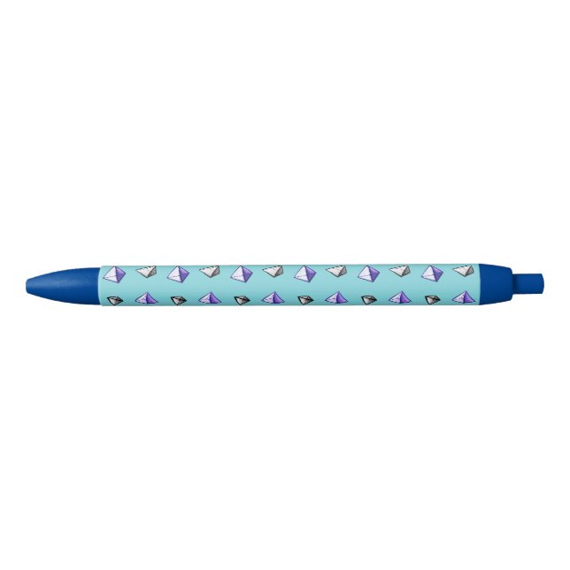 Pyramid Pattern Geometric Geek Math Lover Pen (Front)