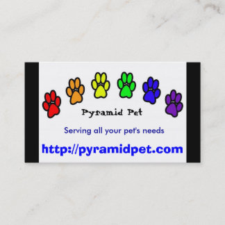 Pyramid Pet Business Card