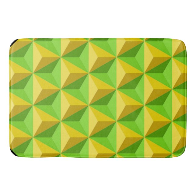 PYRAMID TRIANGLE PATTERN BATHROOM MAT (Front)