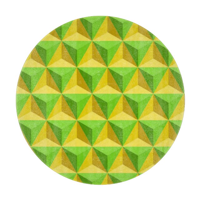 PYRAMID TRIANGLE PATTERN CUTTING BOARD (Front)