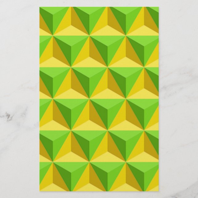 PYRAMID TRIANGLE PATTERN STATIONERY (Front)